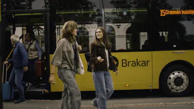 Buss passasjerer reise